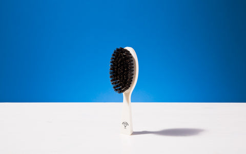 Travel hair brush, Ivory Colour, Natural Bristles