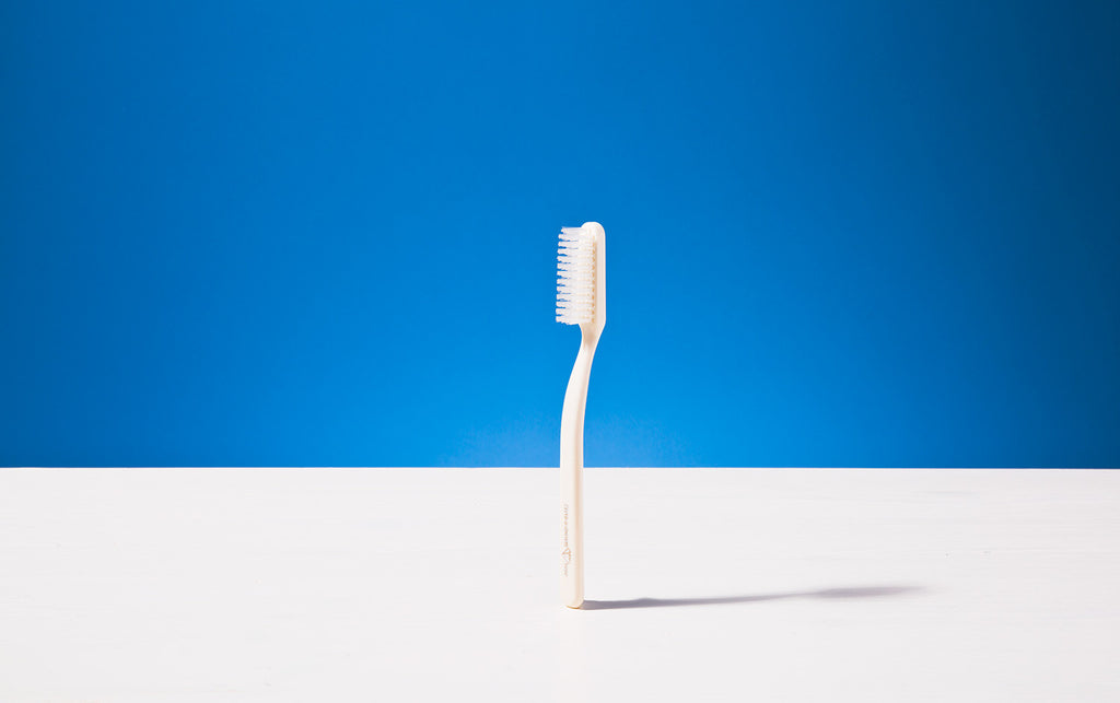 Broad Toothbrush, Ivory colour, Tynex bristles