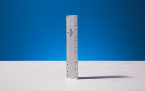 Silver wide Imperial Scale Ruler